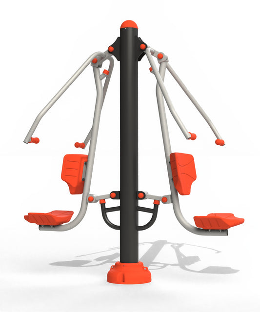 Double fitness machine