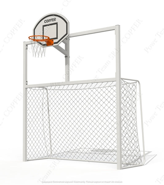 Mini-football goal with basketball backboard PTP 712