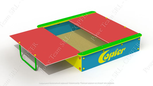 Sandpit with cover PTP 034H