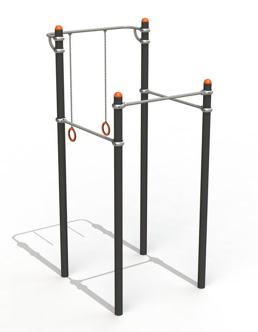 Horizontal bars with rings PTP 523-X.BA