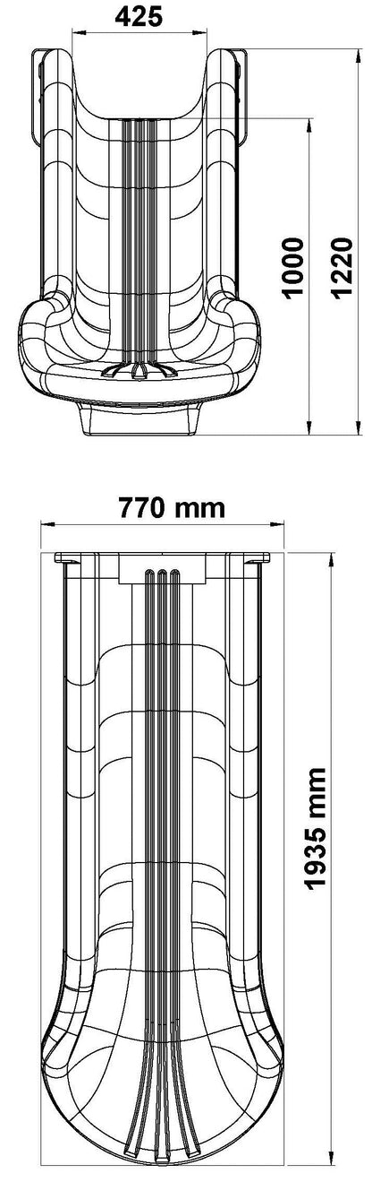 Tobogan drept (H-1 m)