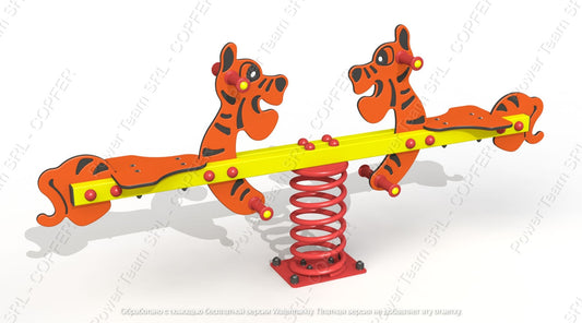 Rocker on double helical spring "Tiger" PTP 044-06